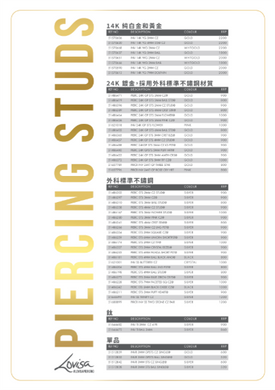 PIERCING INVERNESS PRICE LIST (PIERCMENU003) SEPT 2025 - TAIWAN