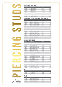 PIERCING INVERNESS PRICE LIST (PIERCMENU003) SEPT 2025 - TAIWAN