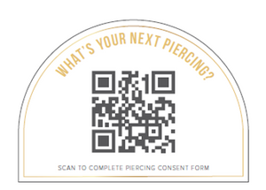 PIERCING CAMPAIGN 2024 - QR CODE STRUT CARD