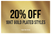 20% OFF 18KT PROMO - WALLBAY
