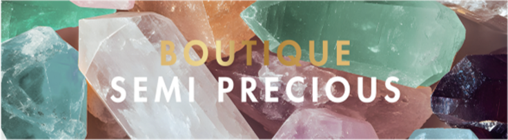BOUTIQUE SEMI PRECIOUS SIGNAGE (LOVSIGN-345) - GONDOLA - ENGLISH
