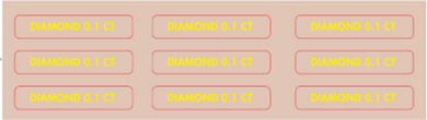 PIERCING MENU BOARD DIAMOND STICKERS - ENGLISH