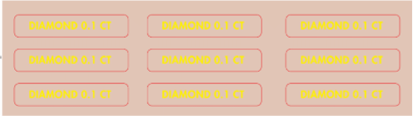 PIERCING MENU BOARD DIAMOND STICKERS - ENGLISH