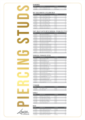 PIERCING INVERNESS PRICE LIST (PIERCMENU003) SEPT 2025 - ITALY