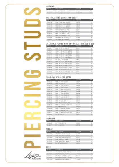 PIERCING INVERNESS PRICE LIST (PIERCMENU003) SEPT 2025 - ITALY