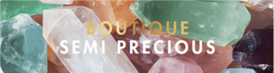 BOUTIQUE SEMI PRECIOUS SIGNAGE (LOVSIGN-345) - GONDOLA - ITALIAN