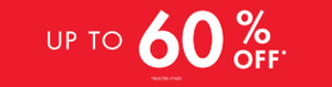 UP TO 60% OFF COUNTER STAND SELECTED STORES - AUSTRALIA