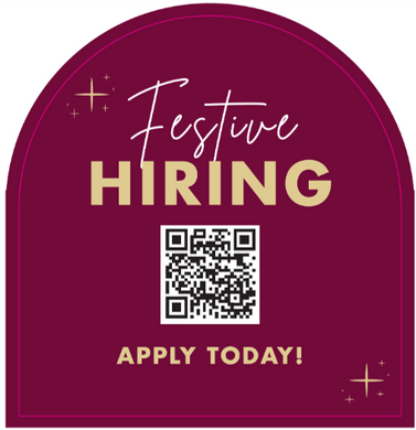 FESTIVE RECRUITMENT 2025 - MIRROR DECAL - ENGLISH