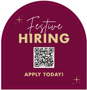 FESTIVE RECRUITMENT 2025 - MIRROR DECAL - ENGLISH