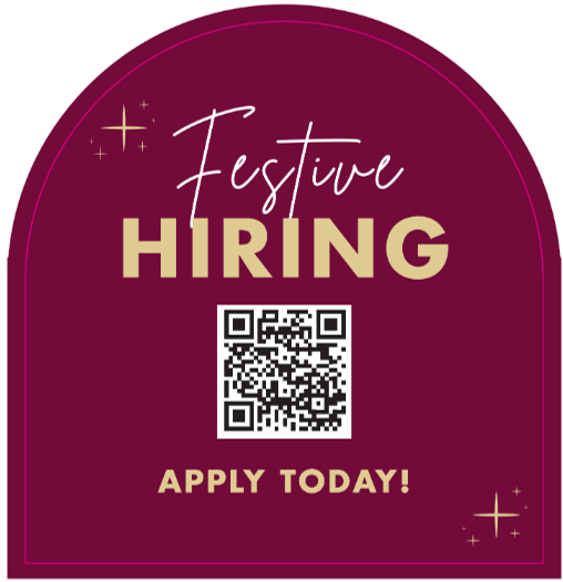 FESTIVE RECRUITMENT 2025 - MIRROR DECAL - ENGLISH