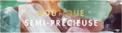 BOUTIQUE SEMI PRECIOUS SIGNAGE (LOVSIGN-345) - GONDOLA - CANADA QUEBEC