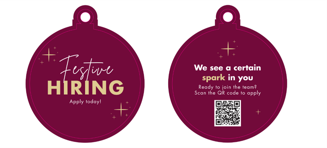 FESTIVE RECRUITMENT 2025 - DROP CARD - ENGLISH