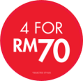 4 FOR 70 CIRCLE POP - MALAYSIA