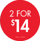 2 FOR 14 CIRCLE POP - USA