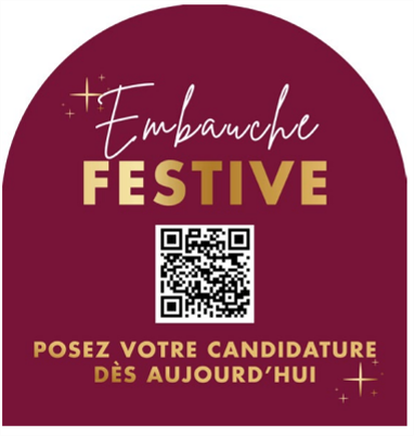 FESTIVE RECRUITMENT 2025 - WINDOW DECAL - CANADA QUEBEC