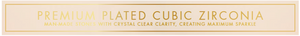 PLATED CUBIC ZIRCONIA (LOVSIGN-349) - STRIP - ENGLISH