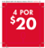 4 FOR 20 - PRONG TALKERS - USA