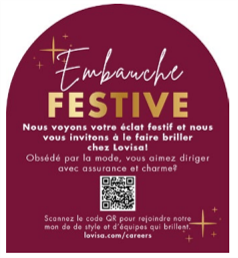 FESTIVE RECRUITMENT 2025 - STRUT CARD - CANADA QUEBEC