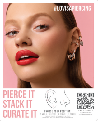 PIERCING CAMPAIGN 2024, 2 - XL COUNTER STAND - EAR & NOSE