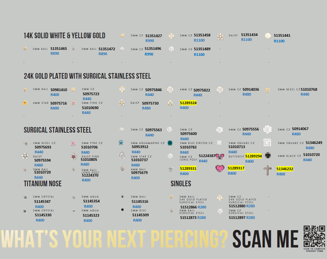 REF PRICE LIST PACK (NEW MENUBOARD)