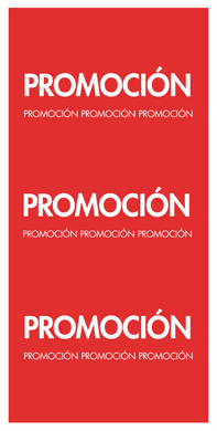FRONT/EXTERNAL LIGHTBOX FABRIC - PROMOTION (SPANISH)