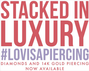 PIERCING CAMPAIGN 2024, 2 - STACKED IN LUXURY, DIAMONDS WINDOW DECAL