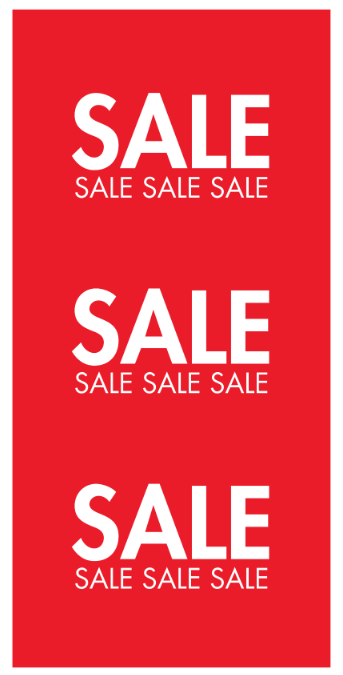 FRONT WINDOW POSTER - SALE (ENGLISH)