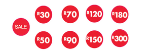 SOUTH AFRICA STORE SALE STICKERS