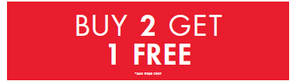 BUY 2 GET 1 FREE - GONDOLA