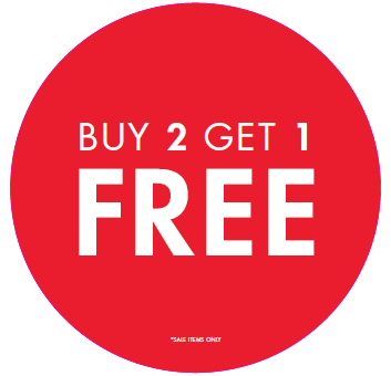 BUY 2 GET 1 FREE - WINDOW DECAL