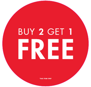 BUY 2 GET 1 FREE - WINDOW DECAL