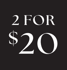 2 FOR $20 (BLACK & WHITE) STICKER PACK
