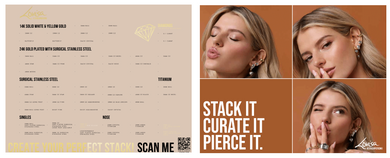 PIERCING MENU BOARD (PIERCMENU_003)