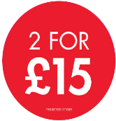 2 FOR 15 CIRCLE POP UK