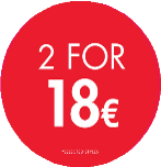 2 FOR 18 CIRCLE POP - ENGLISH EURO