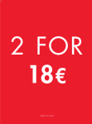 2 FOR 18 - I AM CAKE RING - ENGLISH EURO