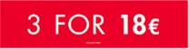 3 FOR 18 COUNTER STAND SELECTED STORES - ENGLISH EU