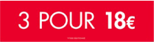 3 FOR 18 COUNTER STAND SELECTED STORES - FRENCH EU