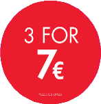 3 FOR 7 CIRCLE POP - ENGLISH EURO