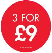 3 FOR 9 CIRCLE POP UK