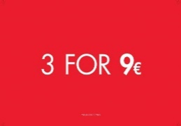 3 FOR 9 WALLBAY - ENGLISH EURO