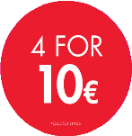 4 FOR 10 CIRCLE POP - ENGLISH EURO