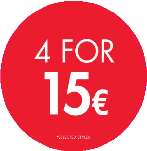 4 FOR 15 CIRCLE POP - ENGLISH EURO