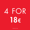 4 FOR 18 - SIX SPINNER SMALL DECAL - ENGLISH EURO