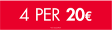 4 FOR 20 COUNTER STAND SELECTED STORE - ITALIAN