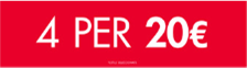 4 FOR 20 COUNTER STAND SELECTED STORE - SPANISH CATALAN