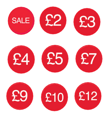 UK SALE STICKERS