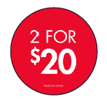2 FOR 20 CIRCLE POP SET