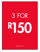 3 FOR R150 A2 ENTRY STAND (DOUBLE SIDED) SAF