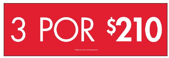3 FOR $$ COUNTER SIGN - MEXICO